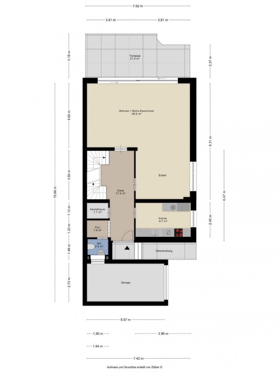 Erdgeschoss Doppelhaush�lfte D�ren