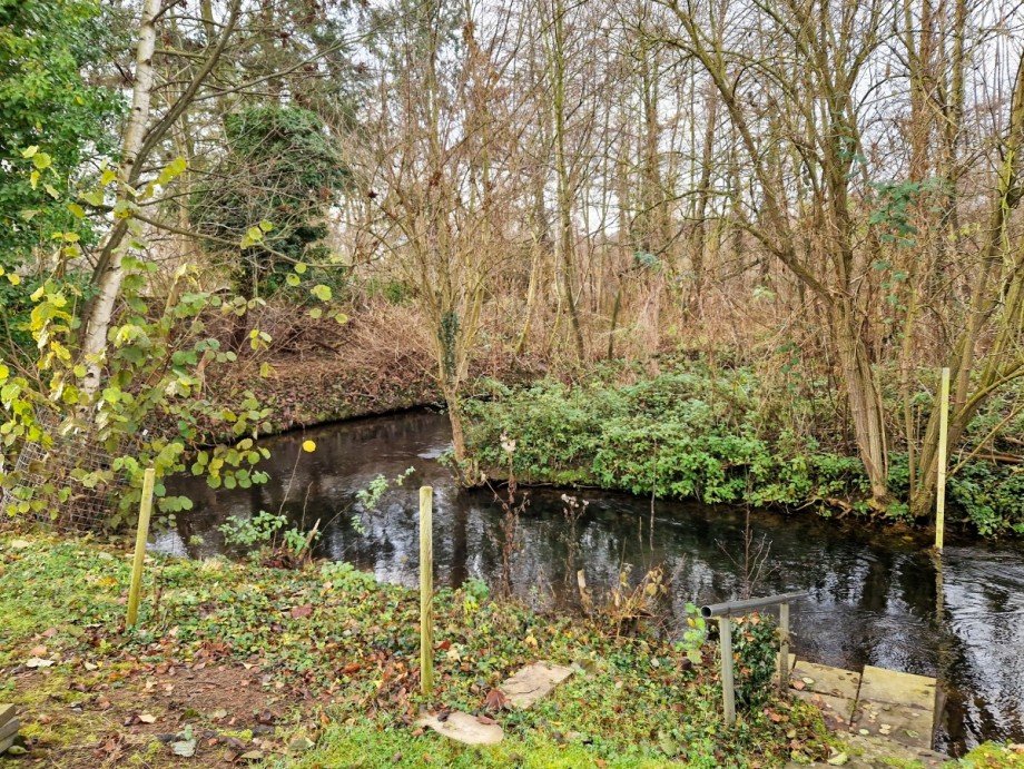 Zugang zum M�hlenteich am Ende des Grundst�cks Etagenwohnung Kreuzau