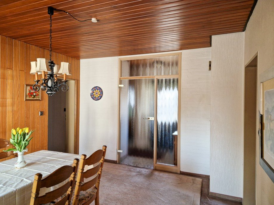 Glast�r zur Diele Bungalow Linnich