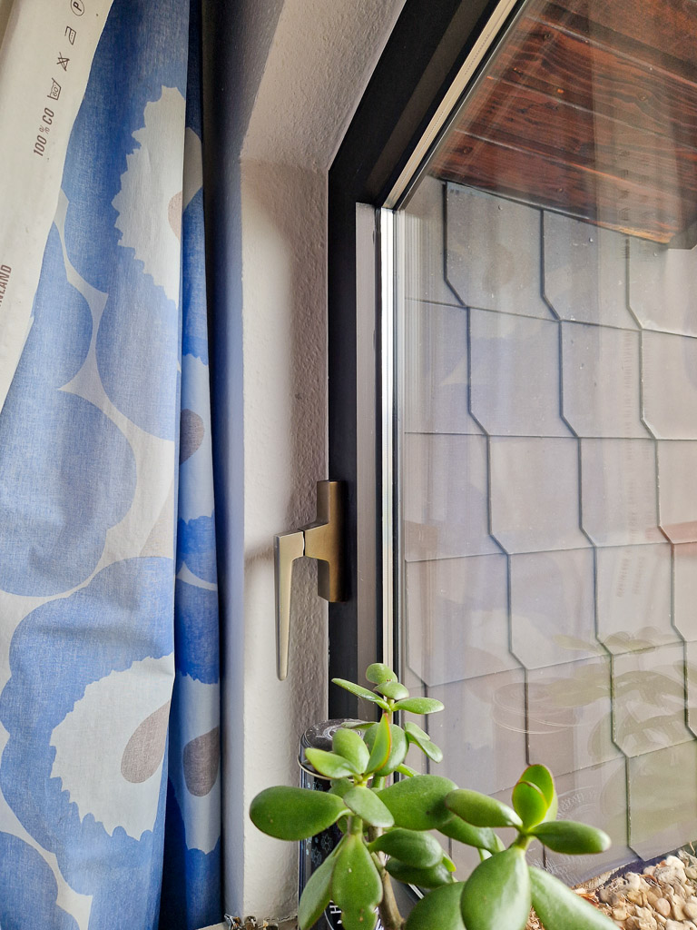 aus Aluminium Doppelhaush�lfte D�ren