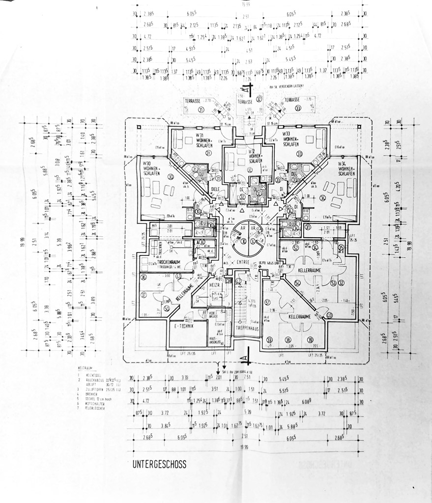 Grundriss UG (die Wohnung hat keine Terrasse) Etagenwohnung Langerwehe