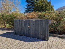 Box f�r die M�lltonnen Kreuzau Obermaubach, ruhige Lage, freistehendes Einfamilienhaus mit gro�em Garten, Keller und Garage