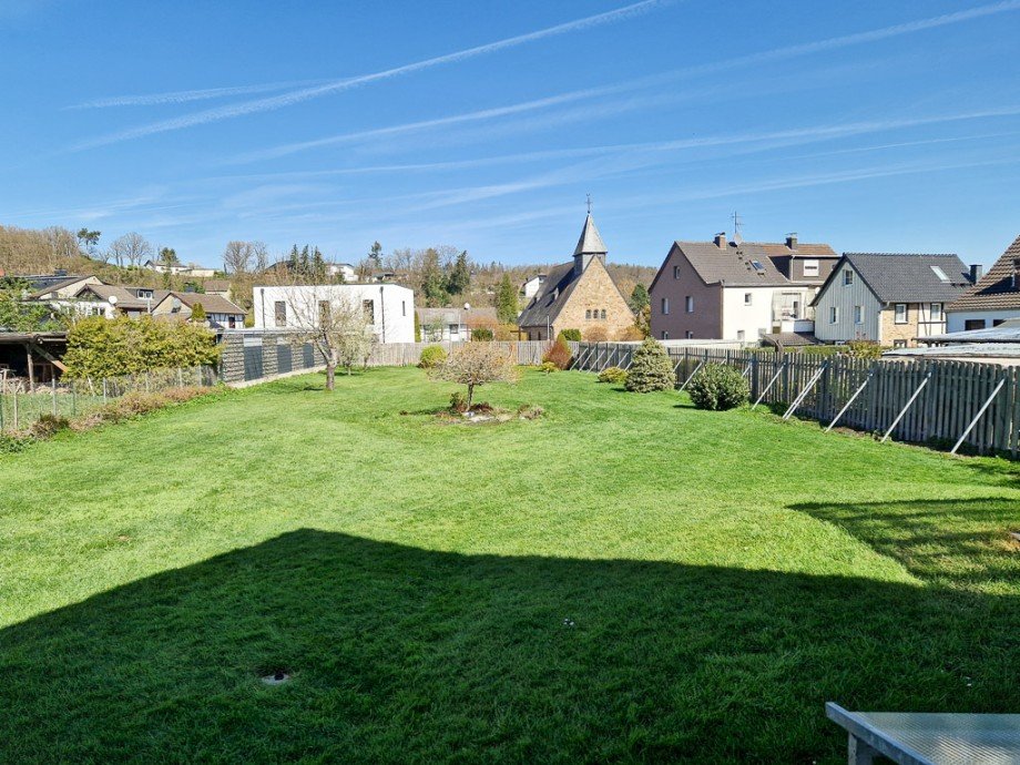 Aussicht zum Garten Einfamilienhaus Kreuzau