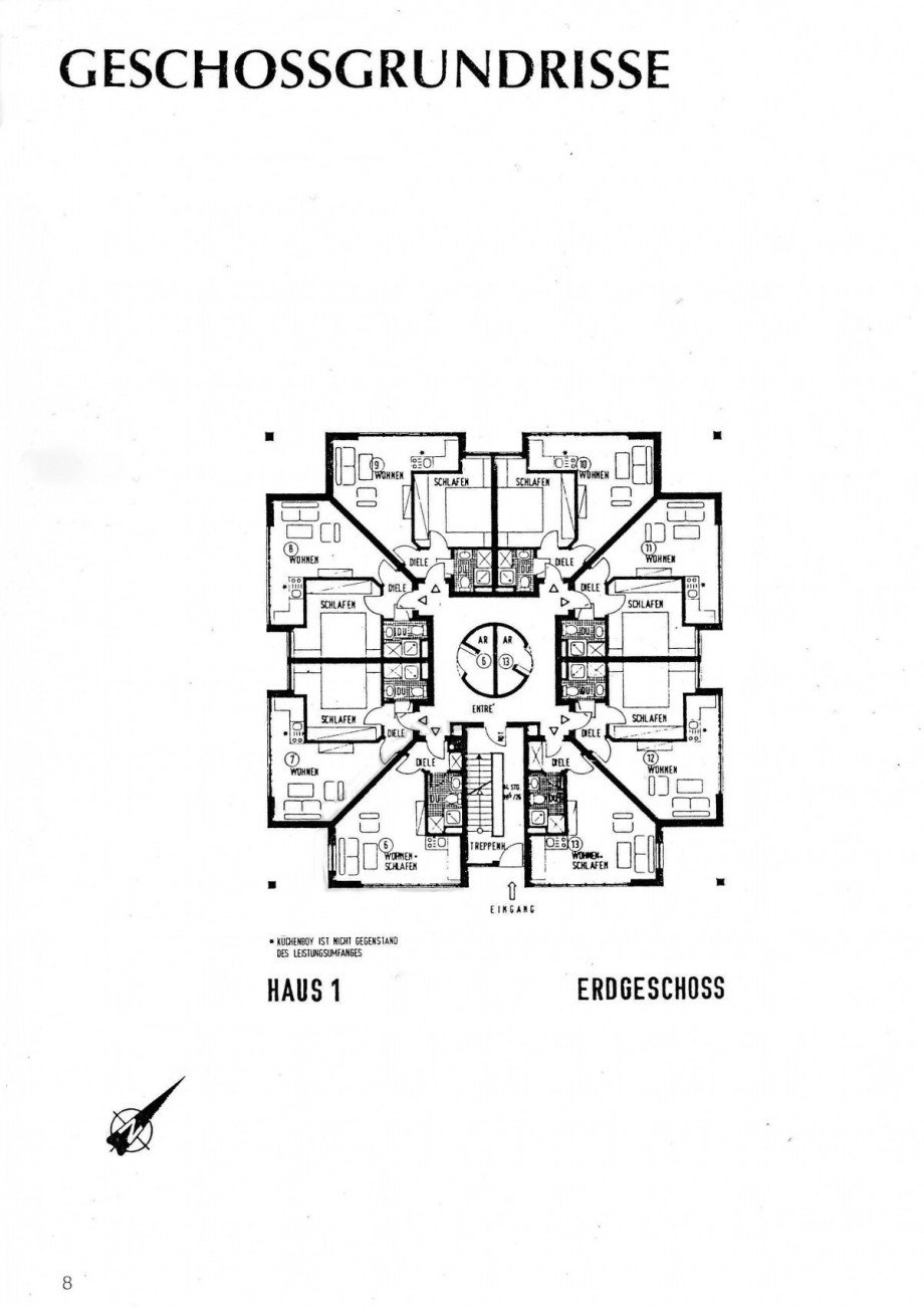 ETW 10 Grundriss Erdgeschoss Erdgeschosswohnung Langerwehe
