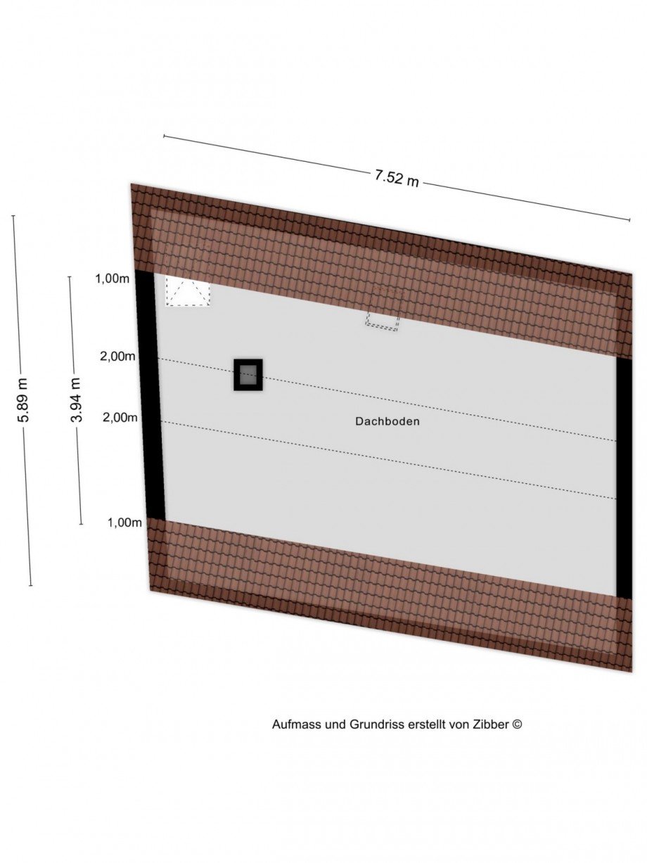 Grundriss Dachgeschoss Reiheneckhaus Niederzier