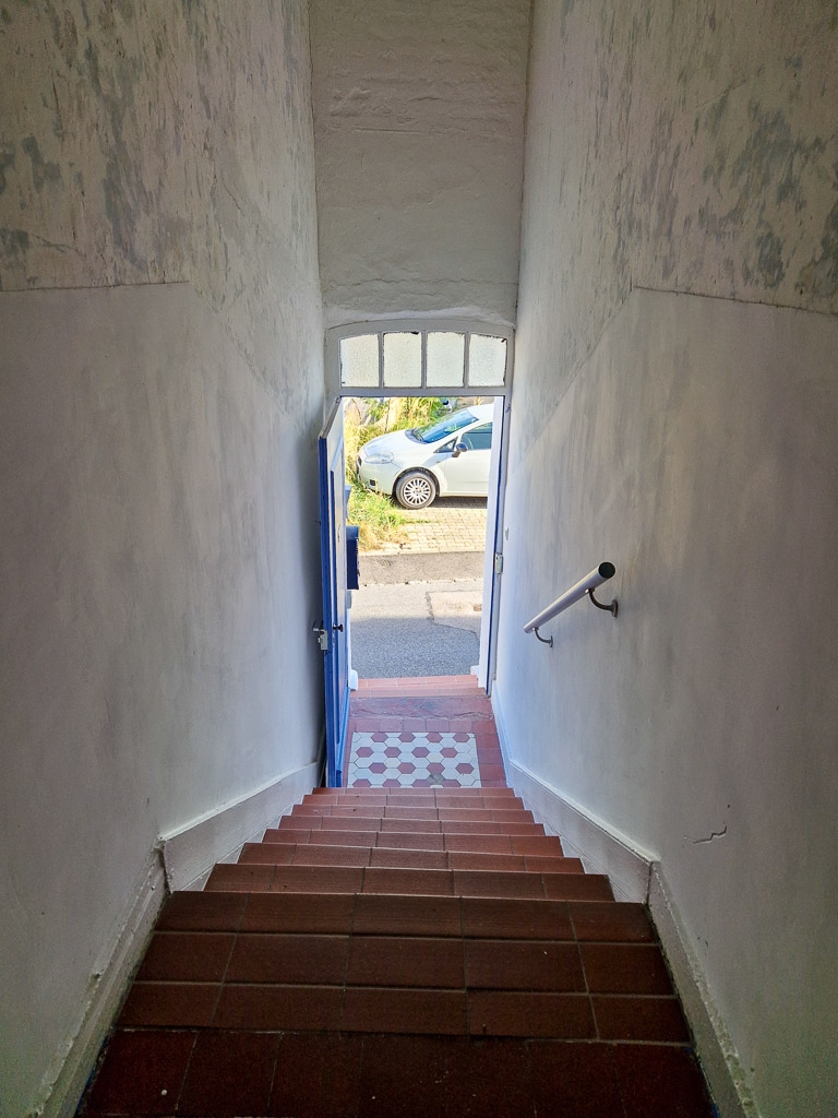 Treppe zur Haust�r Reihenmittelhaus Langerwehe